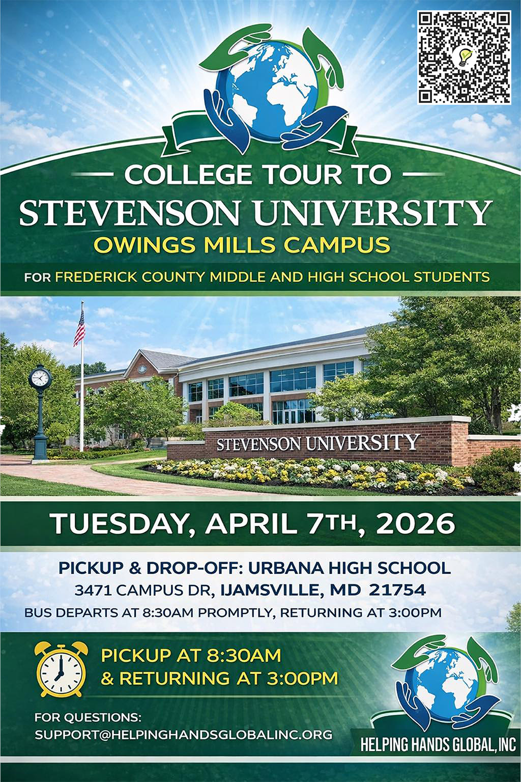 Stevenson University College Tour popup imagex1536